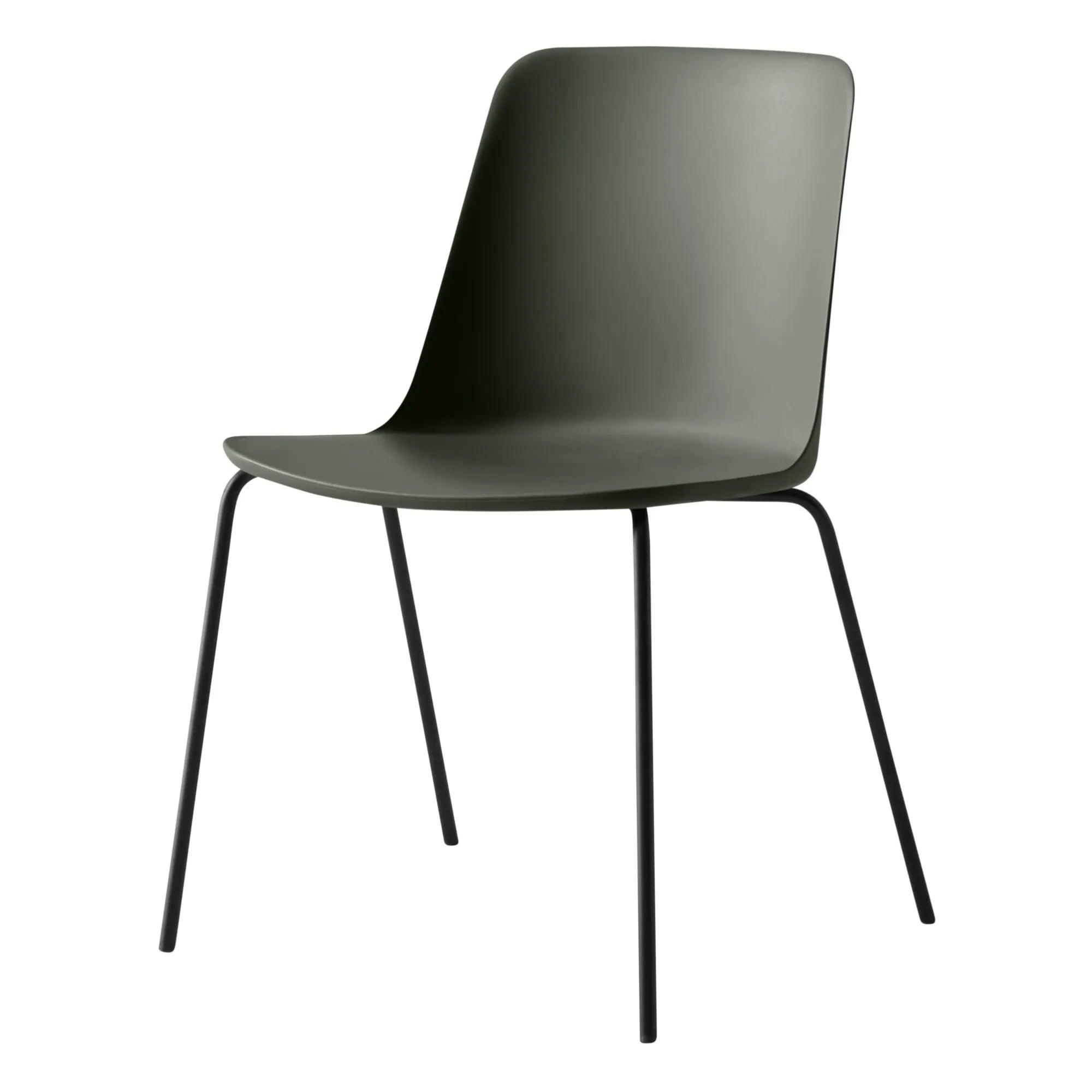 & Tradition - Rely HW65 chair, black frame | Green