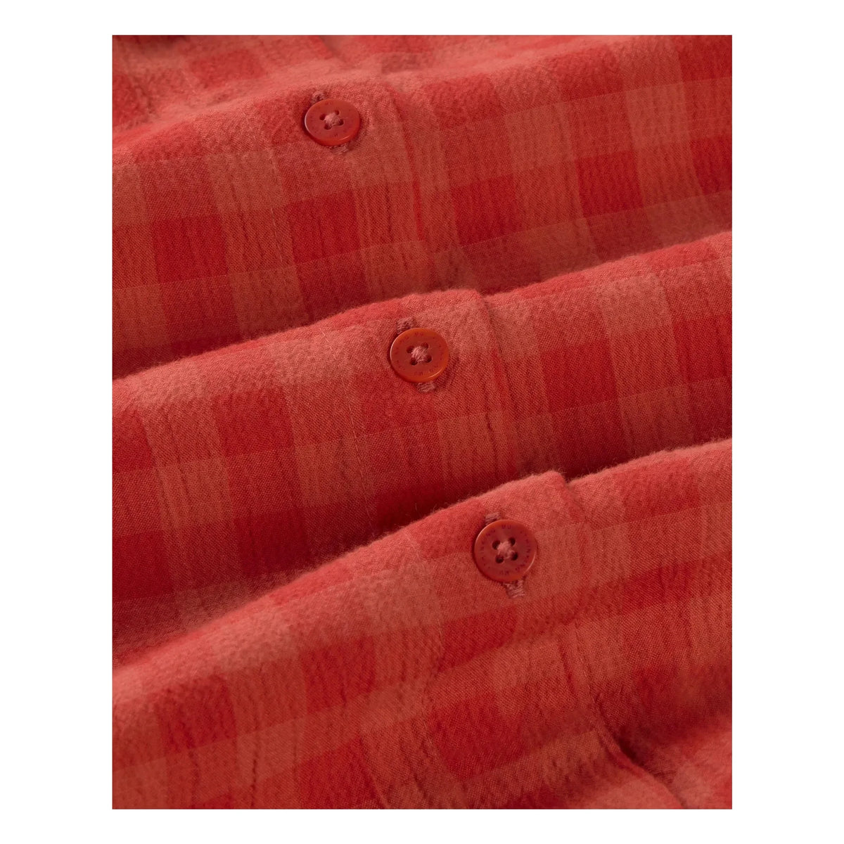 Thinking Mu - Donkey Organic Cotton Plaid Shirt | Red