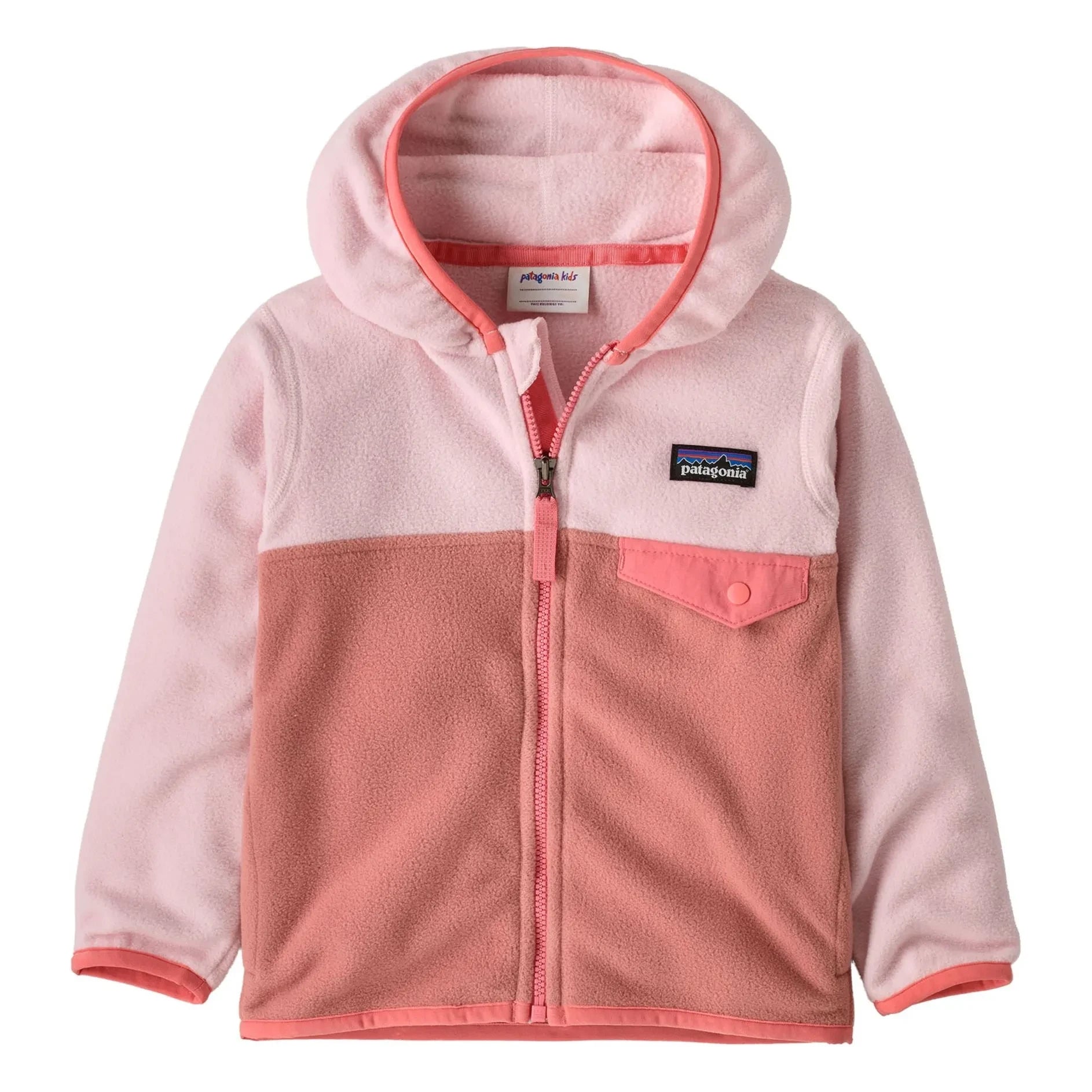 Patagonia - Micro D Snap-T Recycled Fiber Fleece Baby Jacket | Pink
