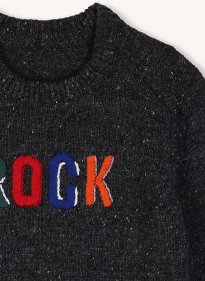 Zadig & Voltaire - Anthracite Grey Rock-Wool Embroidered Sweater