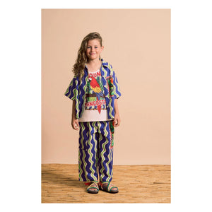 Maison Mangostan - Wave Pants Parrot | Navy Blue