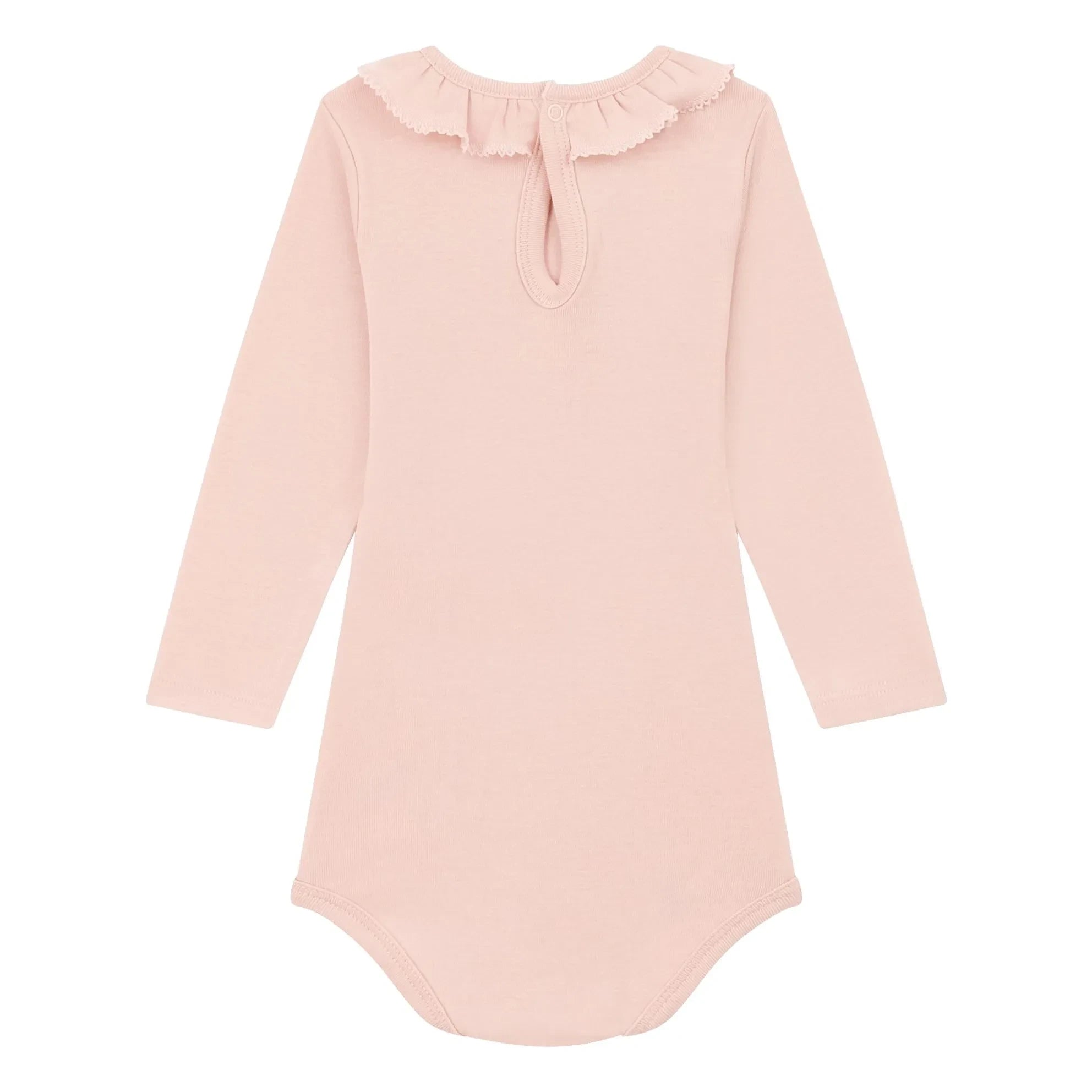 Petit Bateau - Body Collar Uni | Pembe
