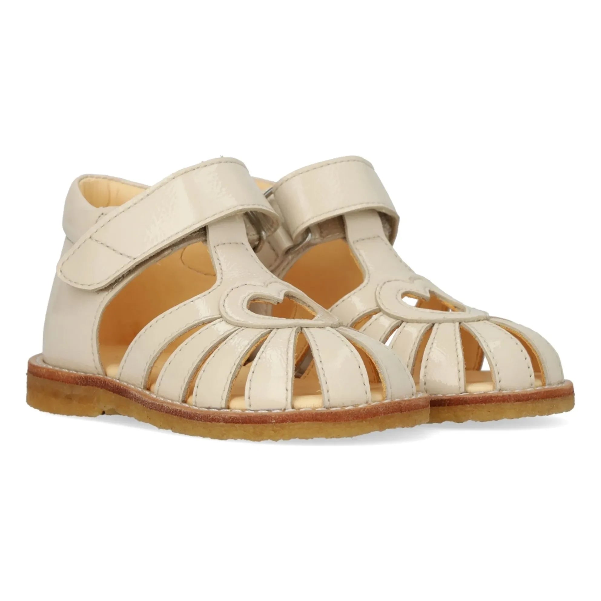 Angulus - Heart Sandals | Cream
