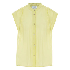 Forte Forte - Cotton and Silk Voile Blouse | Yellow