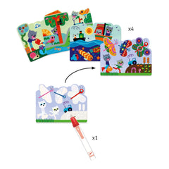 Djeco - In The Garden Coloring Set