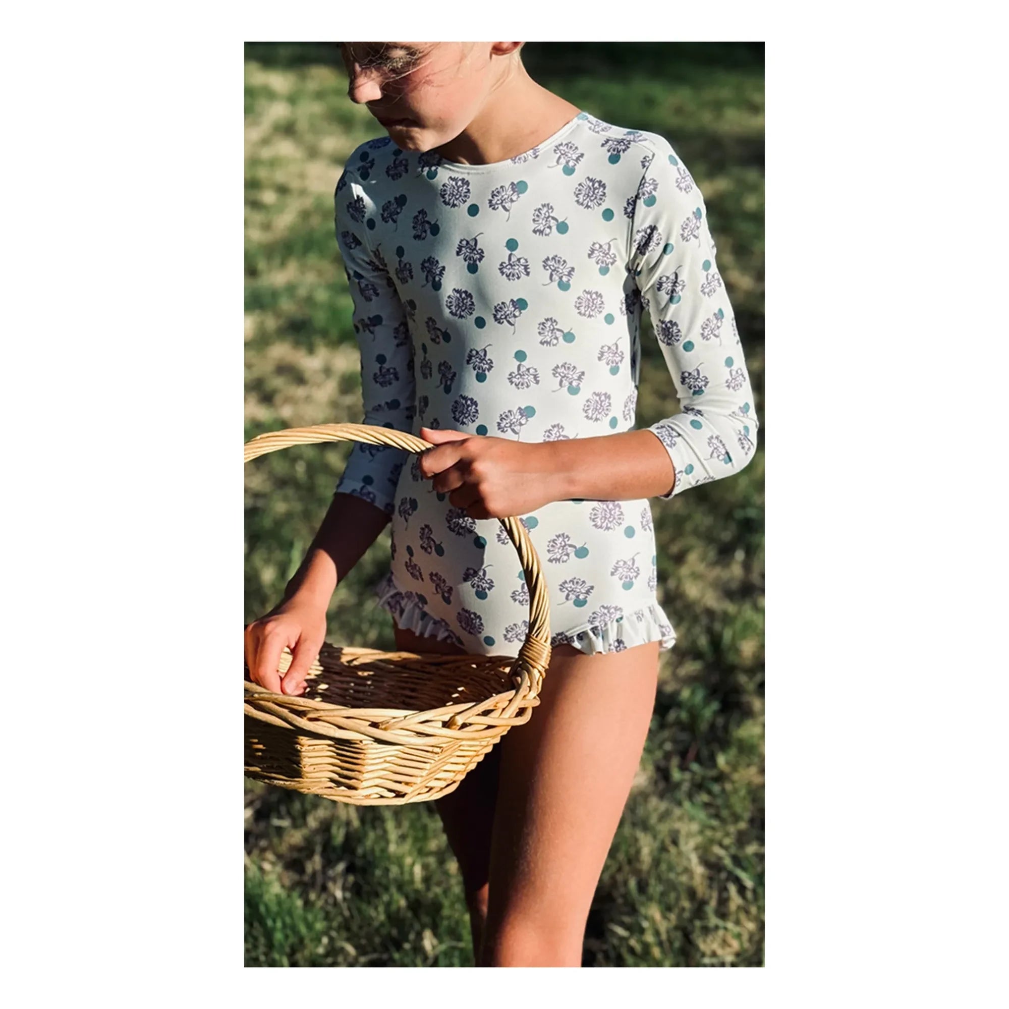 Soor Ploom - Mayes Floral Swimsuit Recycled Fibers | White