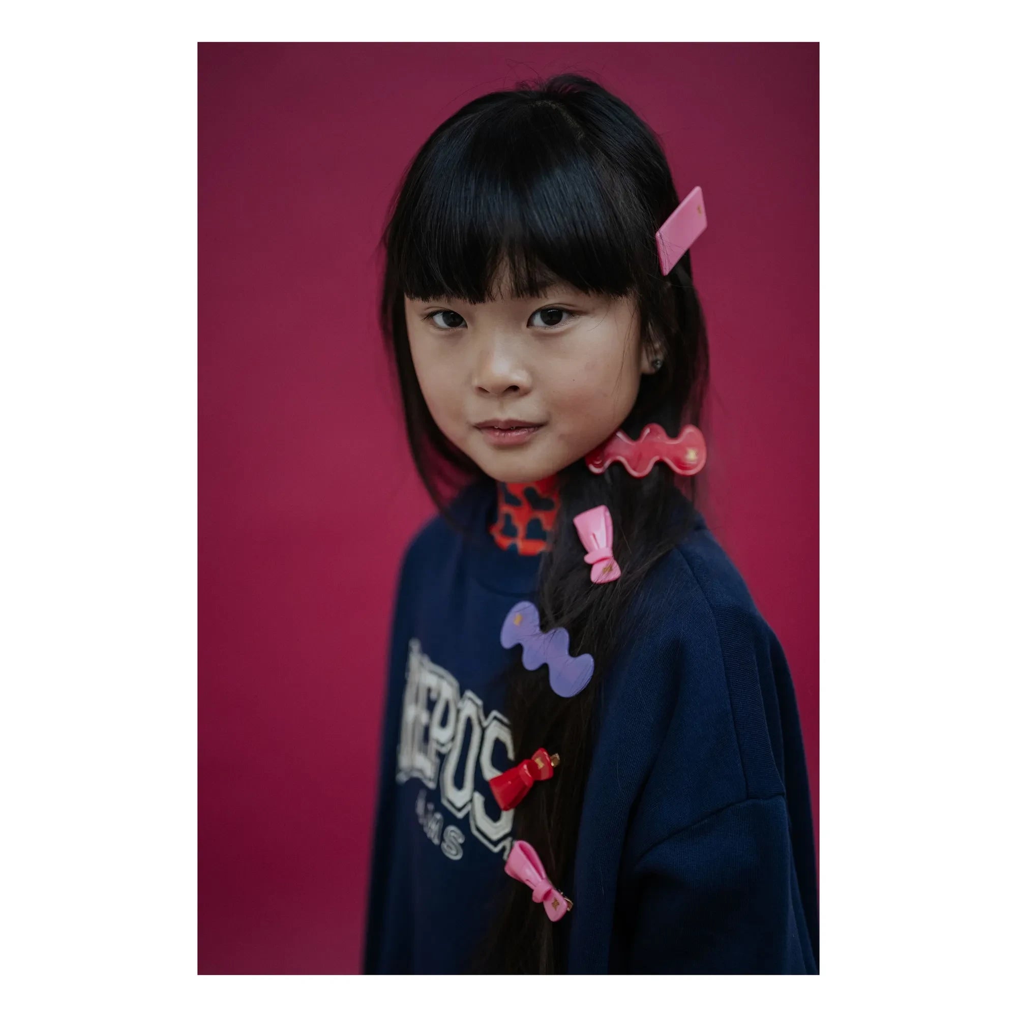 Repose AMS - Hair clip with square buckle | Pink