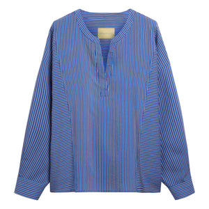Momoni - Spiked Striped Blouse | Blue