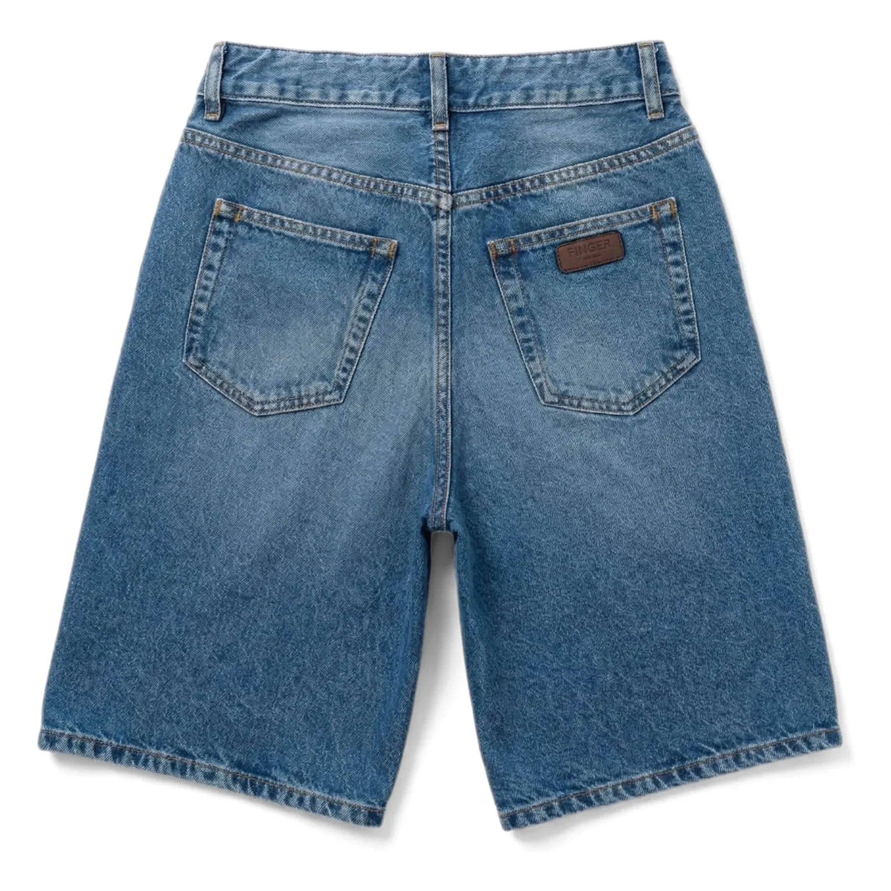 Finger in the nose - Bermuda Denim Oversize Sacha | Denim Blue