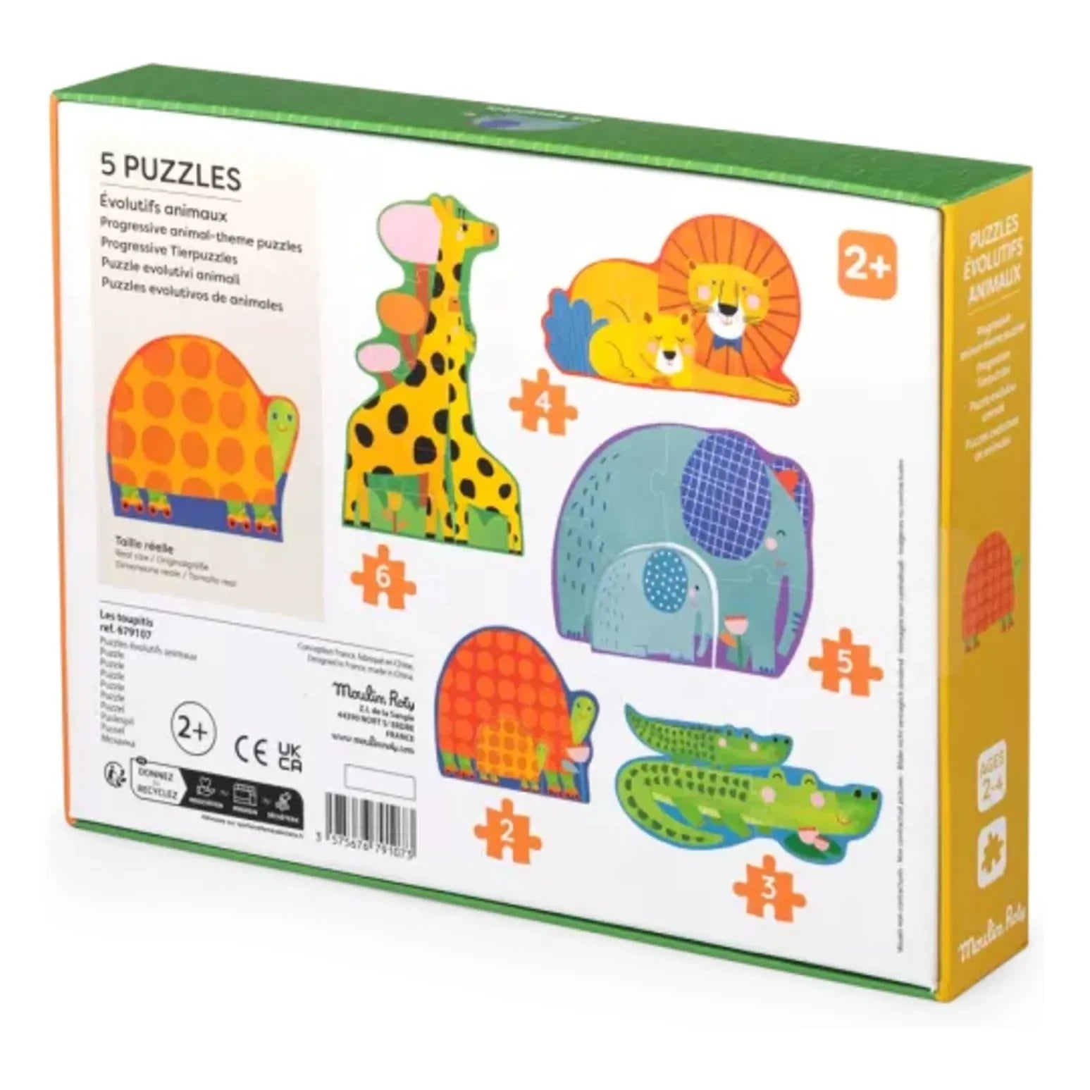 Moulin Roty - Animal Evolution Puzzle - 20 pieces