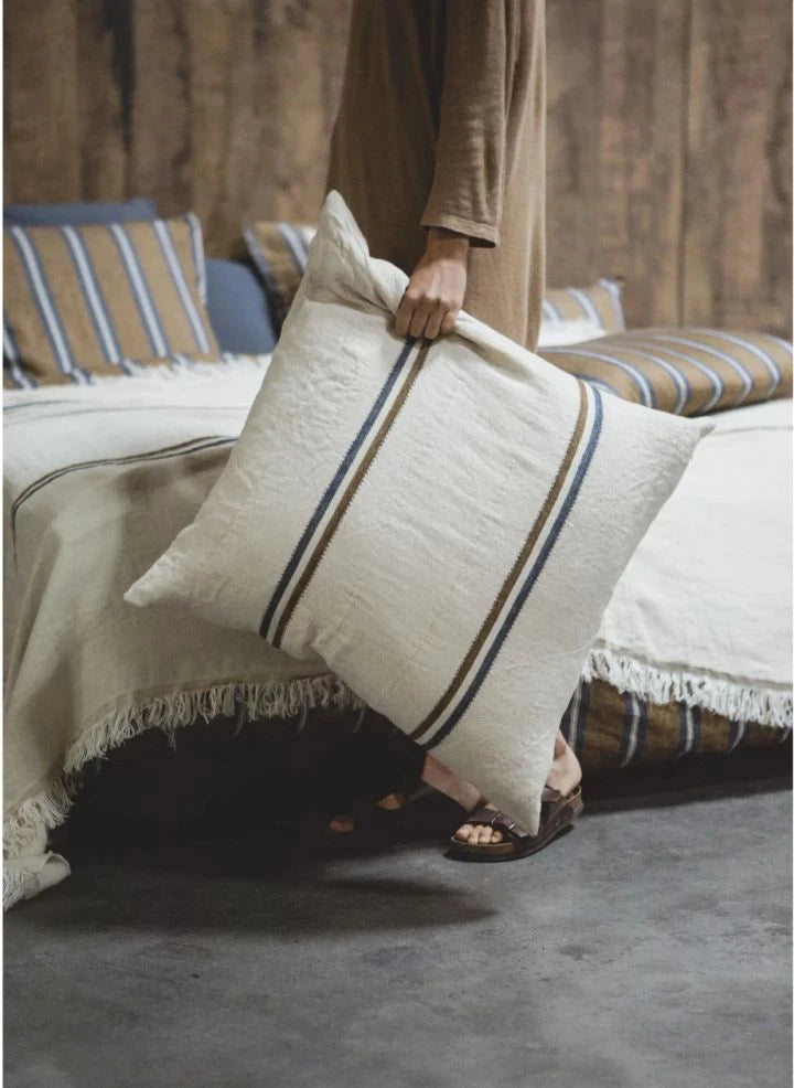 Libeco - Ecru Auburn Cushion Cover - 63 x 63 cm