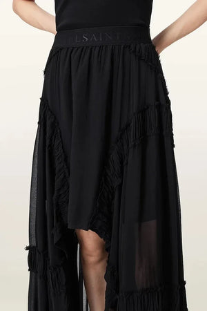 AllSaints asimetrik viskon etek DORINA
