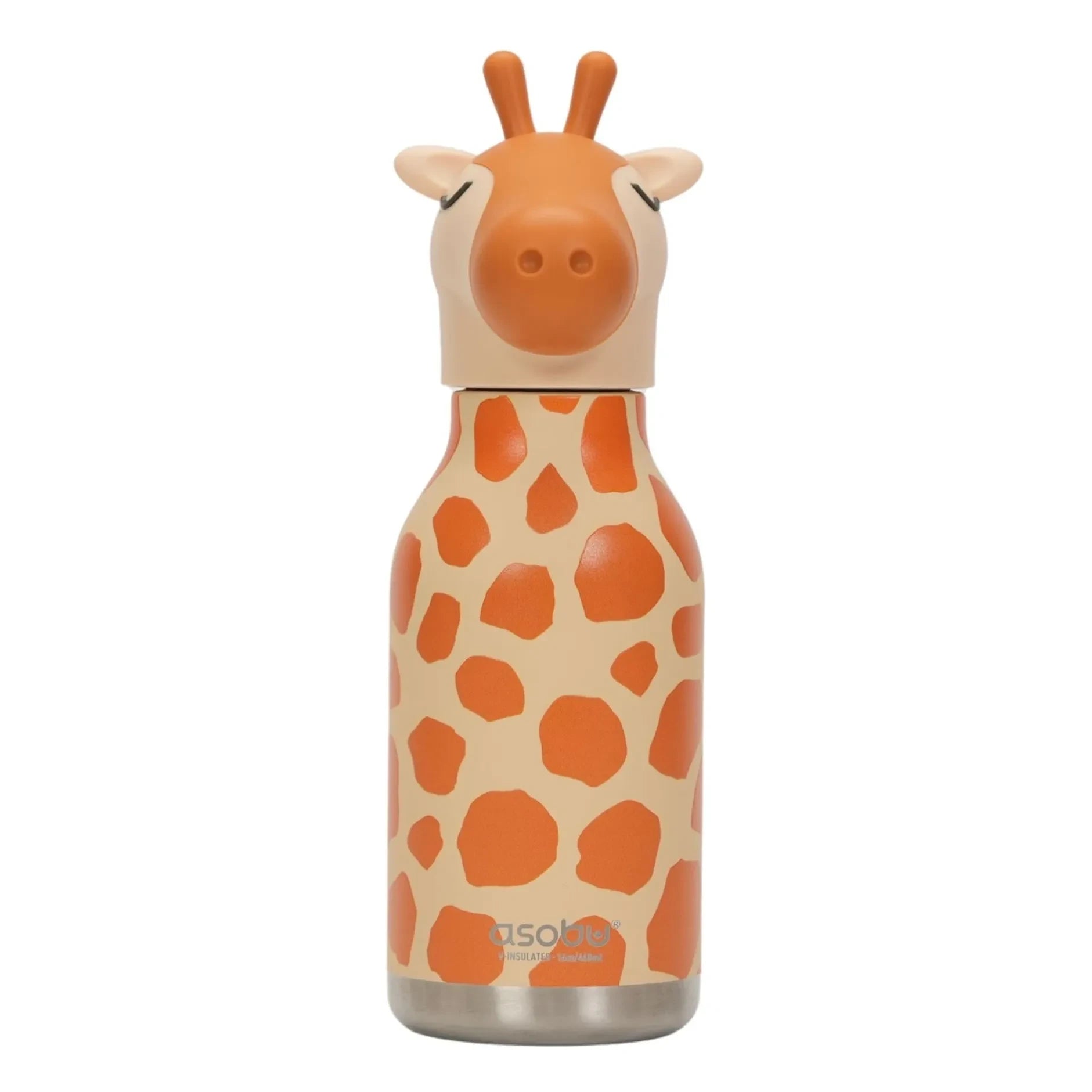 Asobu - Giraffe paslanmaz çelik su şişesi | Turuncu