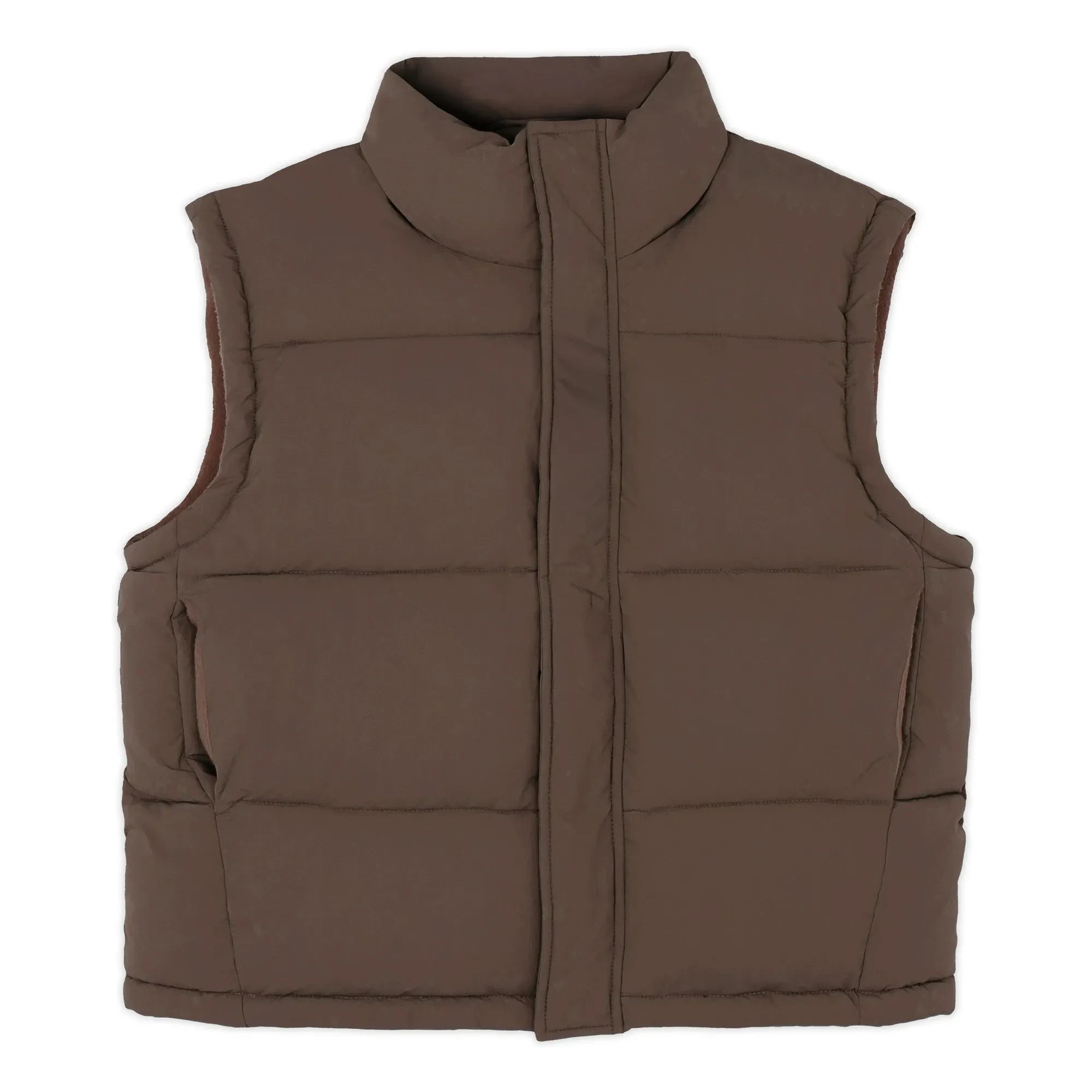 American Vintage - Sleeveless Puffer Vest Ifabay-B | Brown