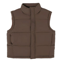 American Vintage - Sleeveless Puffer Vest Ifabay-B | Brown