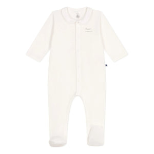 Petit Bateau - Organic Cotton Dors Bien Pajamas Petit Amour Tubique | White