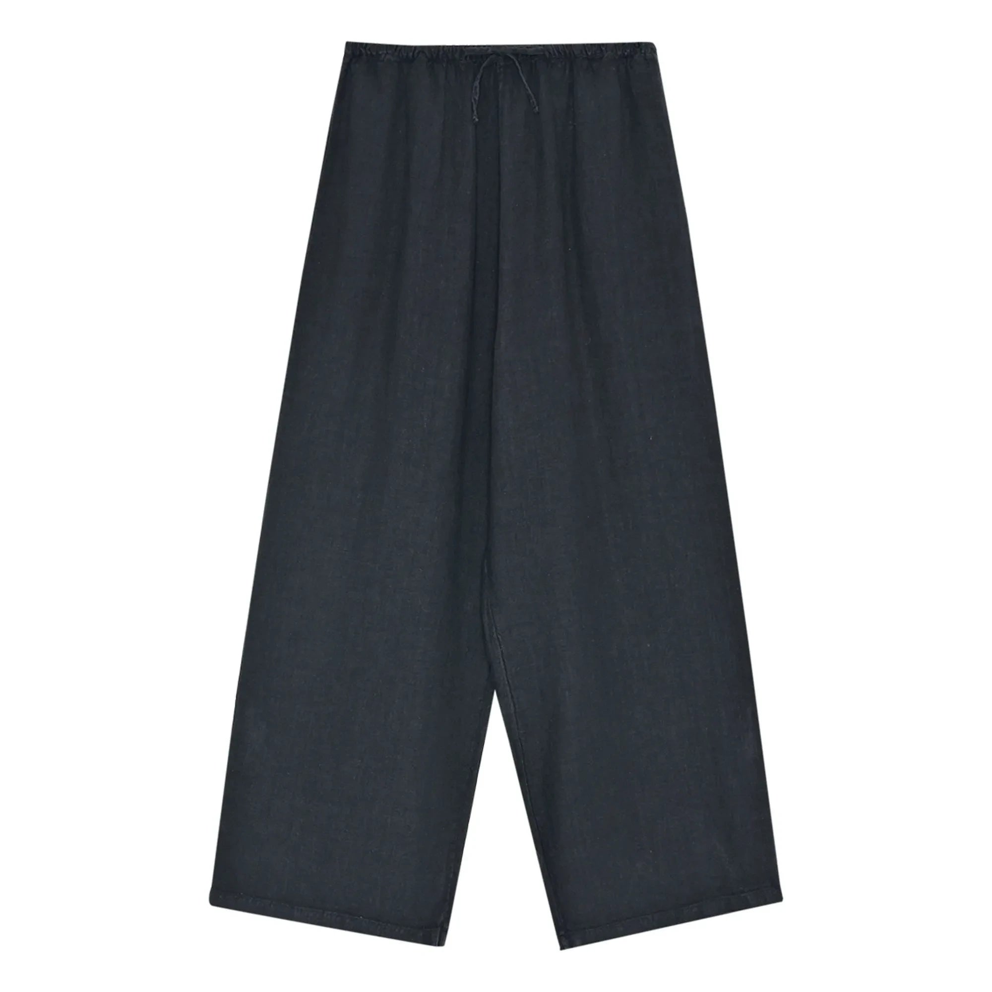 the new society - Melissa Linen Pants | Black