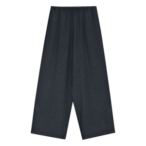 the new society - Melissa Linen Pants | Black