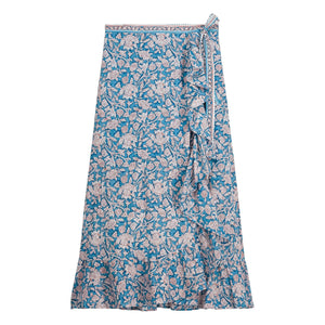 Louise Misha - Imelda Skirt Organic Cotton | Blue
