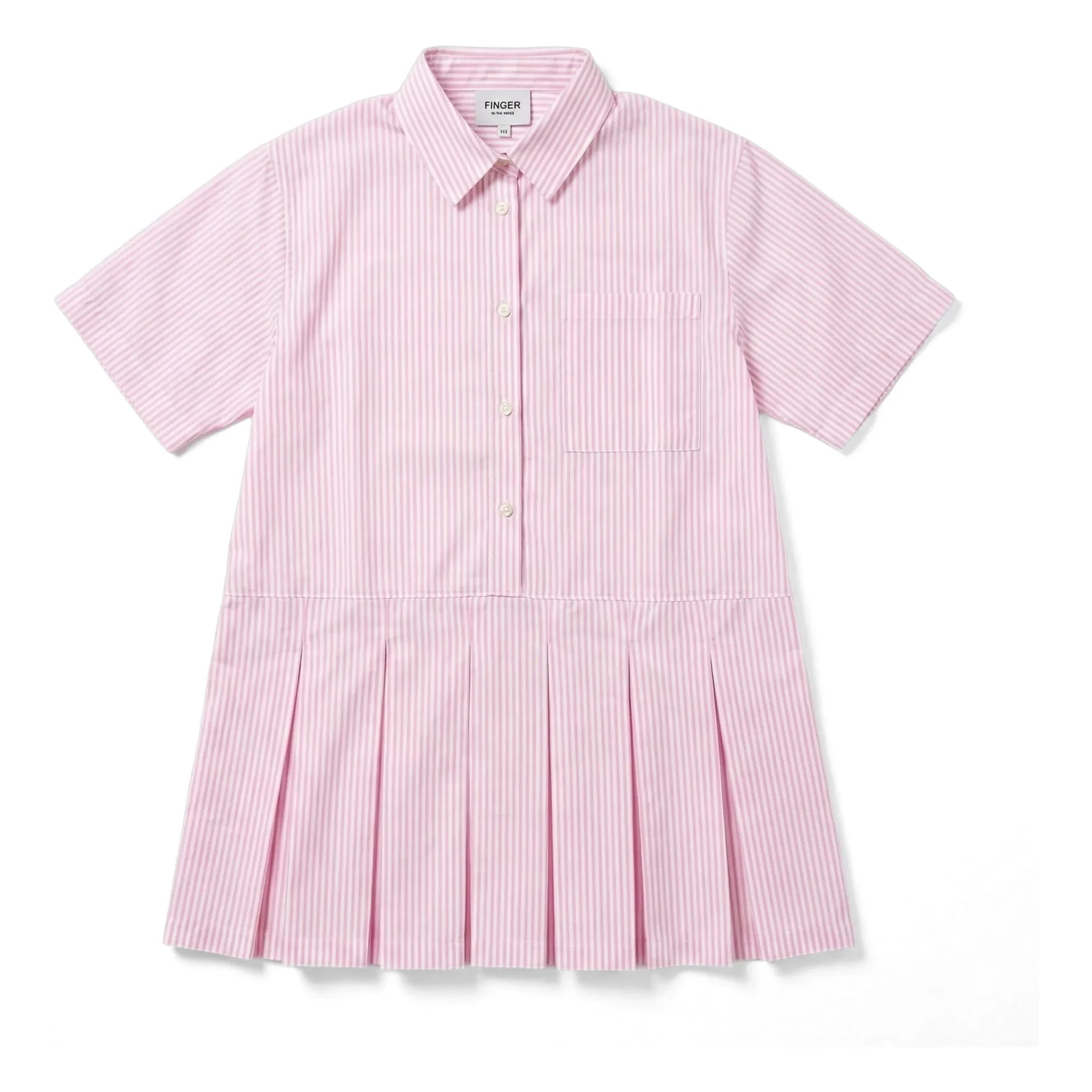 Finger in the nose - Dakota Striped Dress | Light Pink