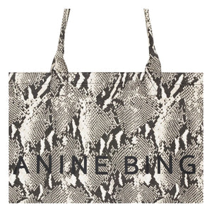 Anine Bing - Léo Python Tote Bag | Gray