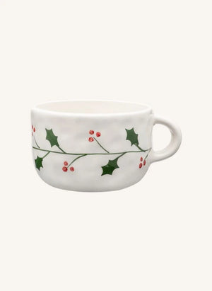 Anna + Nina - Holly Cappuccino Cup | White