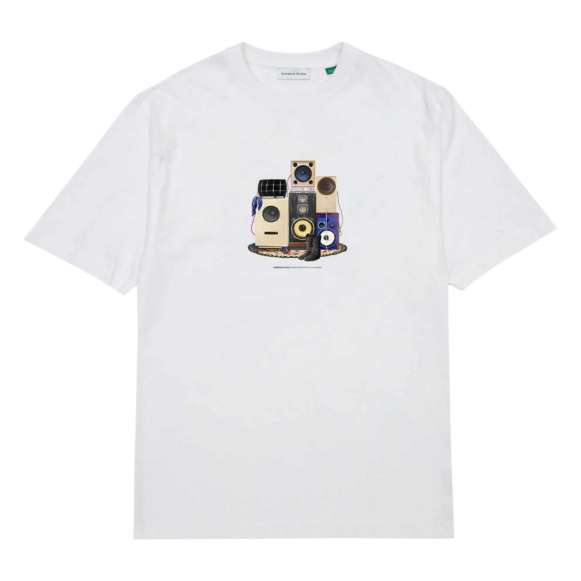 Edmmond Studios - Coton Sound System T-Shirt | White