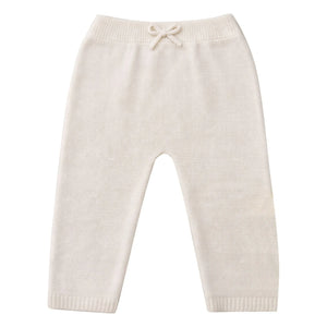 Lililotte - Léandre Organic Cotton Fine Knit Pants | Ecru
