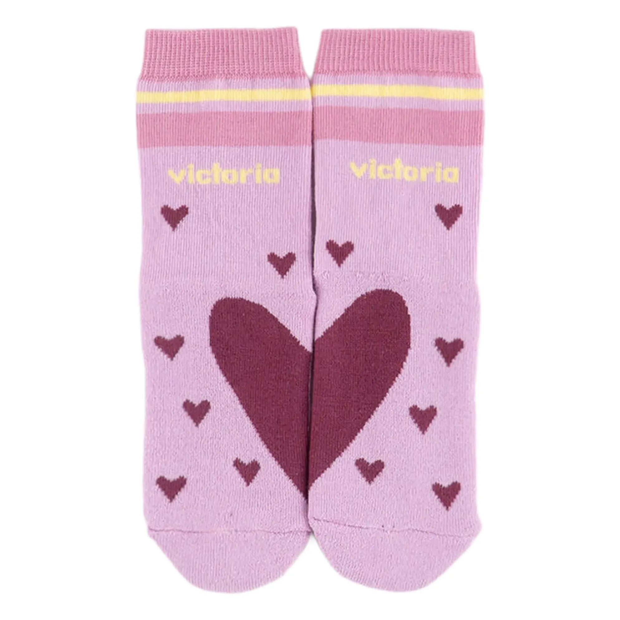 Victoria - Pink Heart Socks