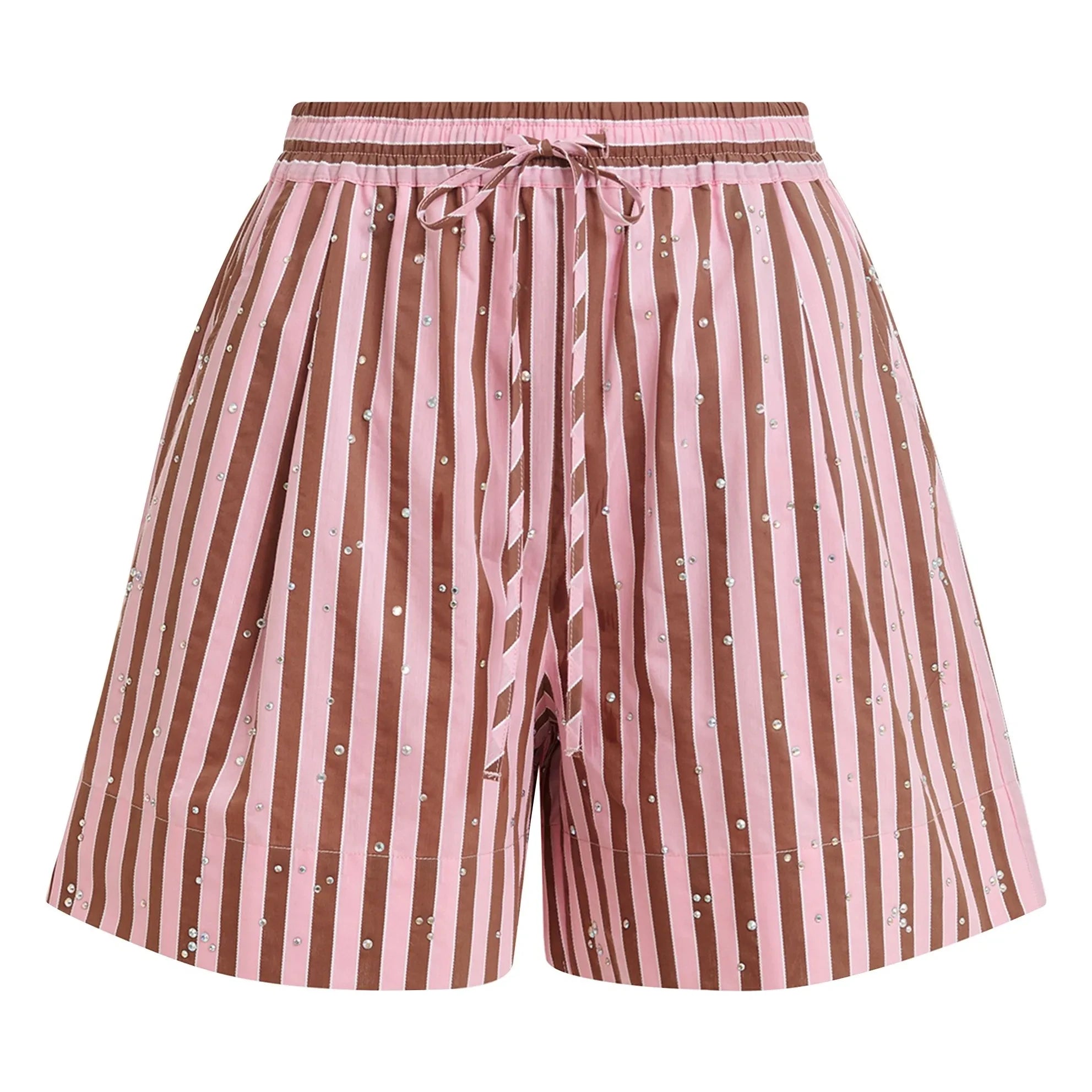 Essentiel Antwerp - Jeeuw Striped Shorts | Pink