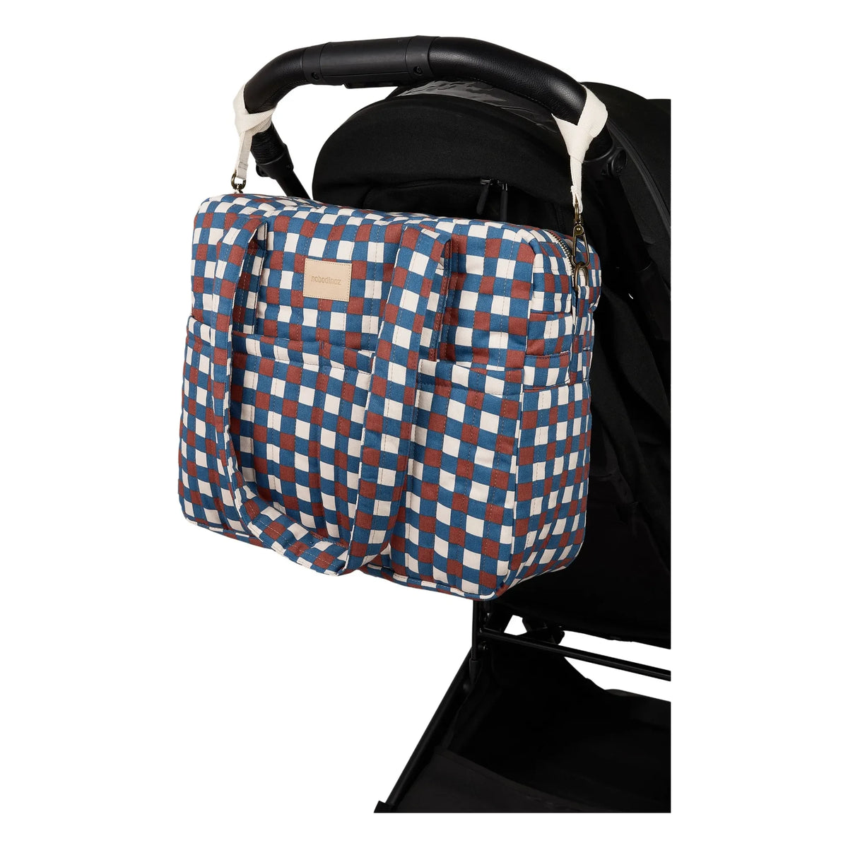 Nobodinoz - Hyde Park Mosaic baby care bag | Blue