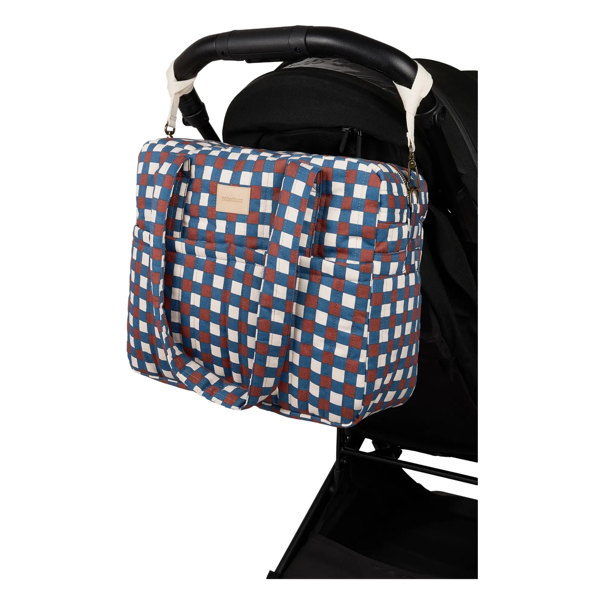 Nobodinoz - Hyde Park Mosaic baby care bag | Blue