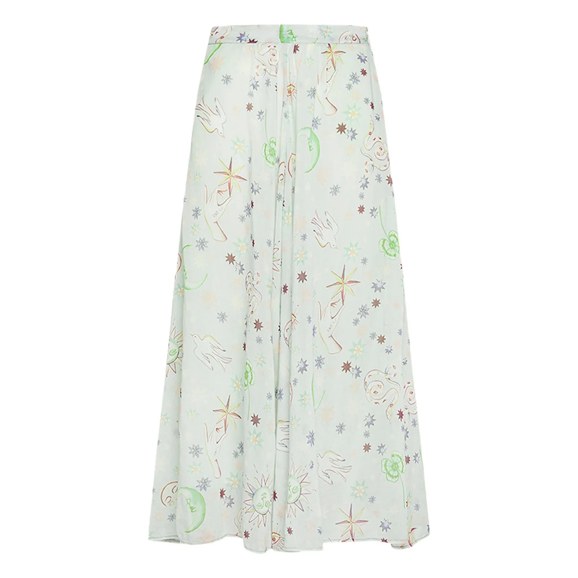 Forte Forte - Love Alchemy" Cotton and silk voile skirt | Light Blue