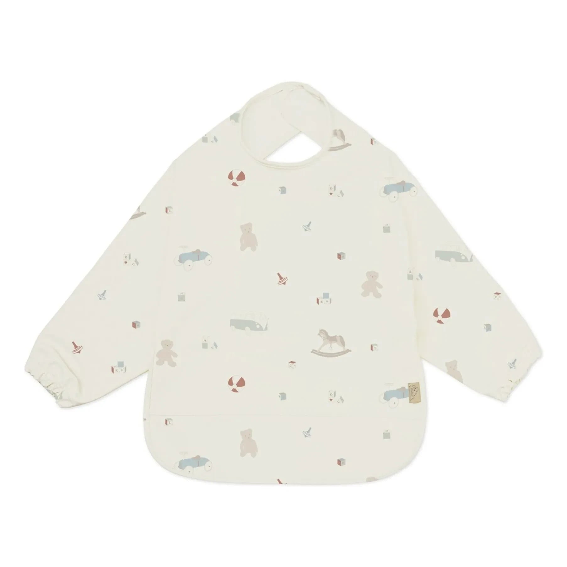 Glass Glass - Vintage Toys sleeve bib | Beige