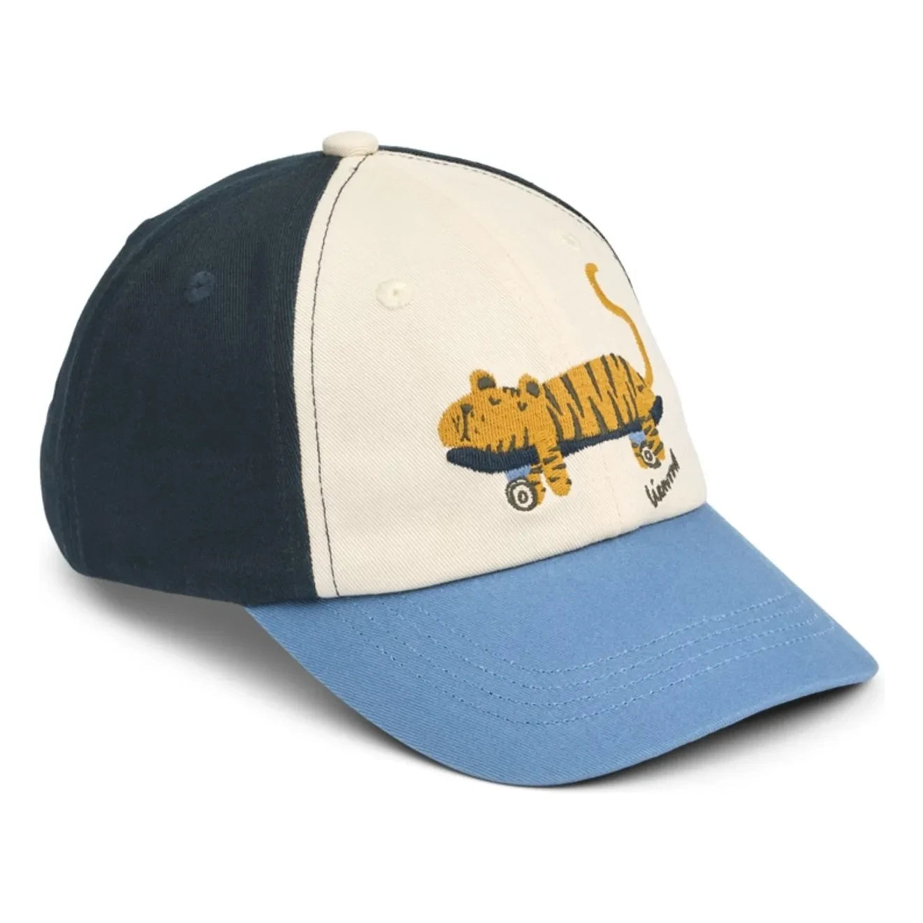 Liewood - Danny Tiger Organic Cotton Hat | Azure Blue