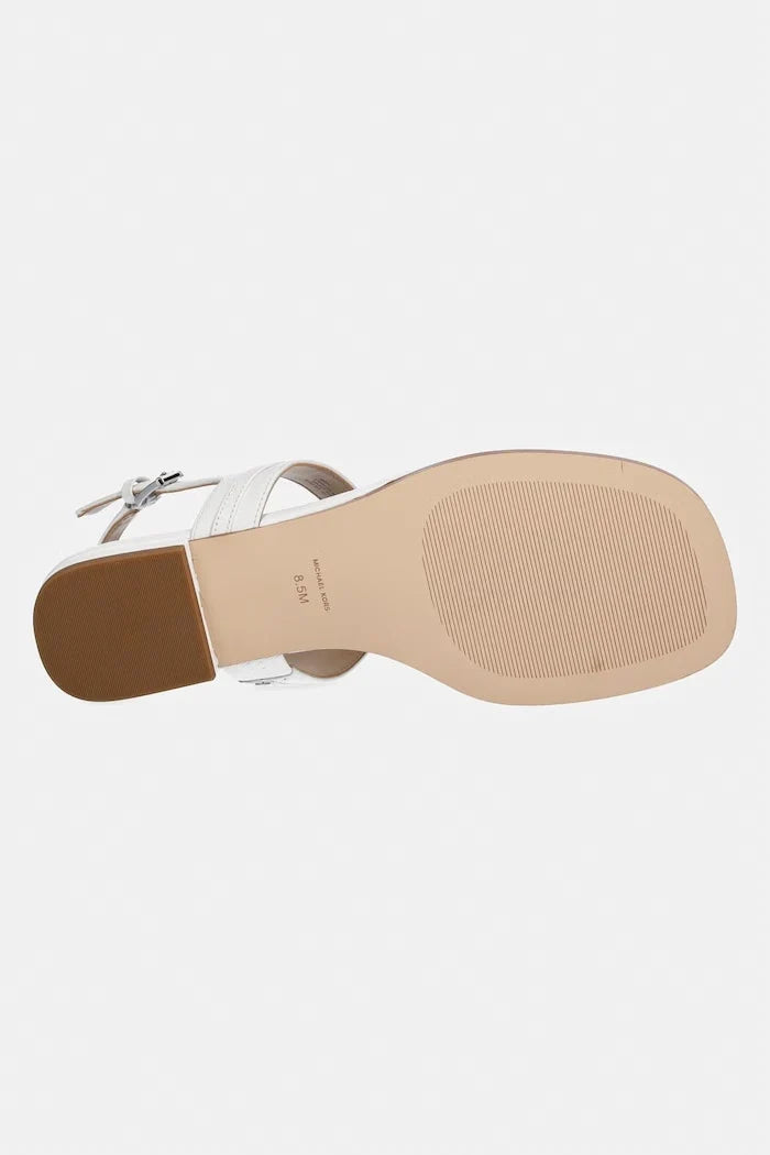 MICHAEL Michael Kors düz tabanlı kadın deri sandalet Marcia Thong Sandal
