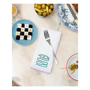 Tarta Gelatina - Nakışlı peçeteler - 4'lü set