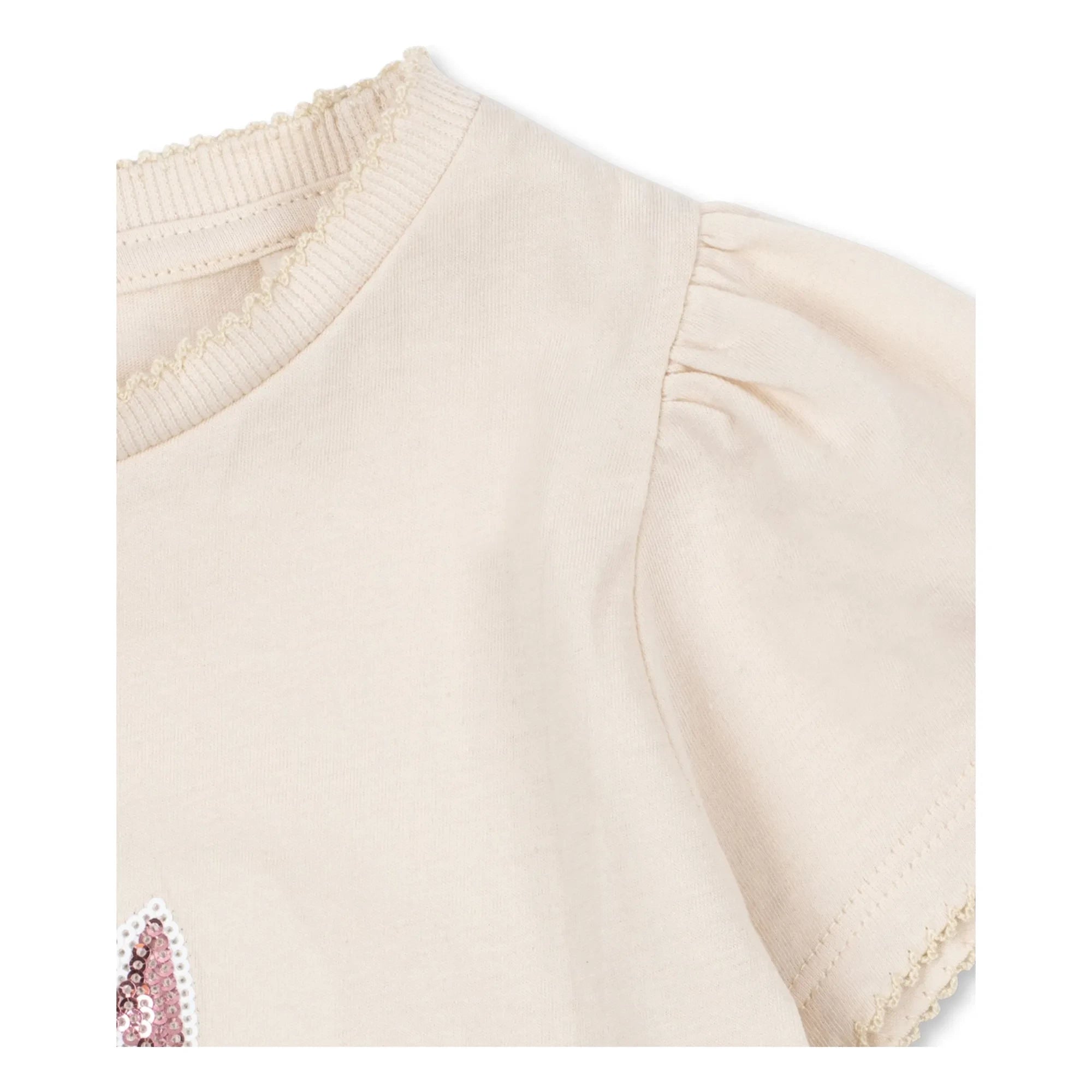 Konges Sløjd - Famo Cat Organic Cotton T-shirt | Beige
