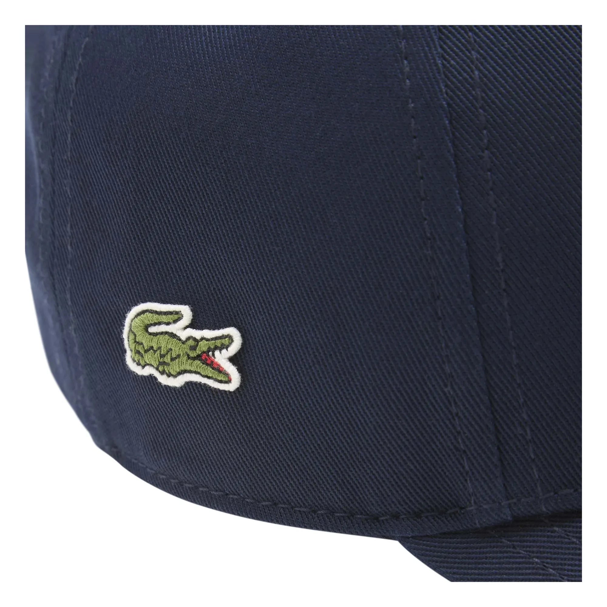Lacoste - Wordmark Logo organik pamuk şapka | Lacivert