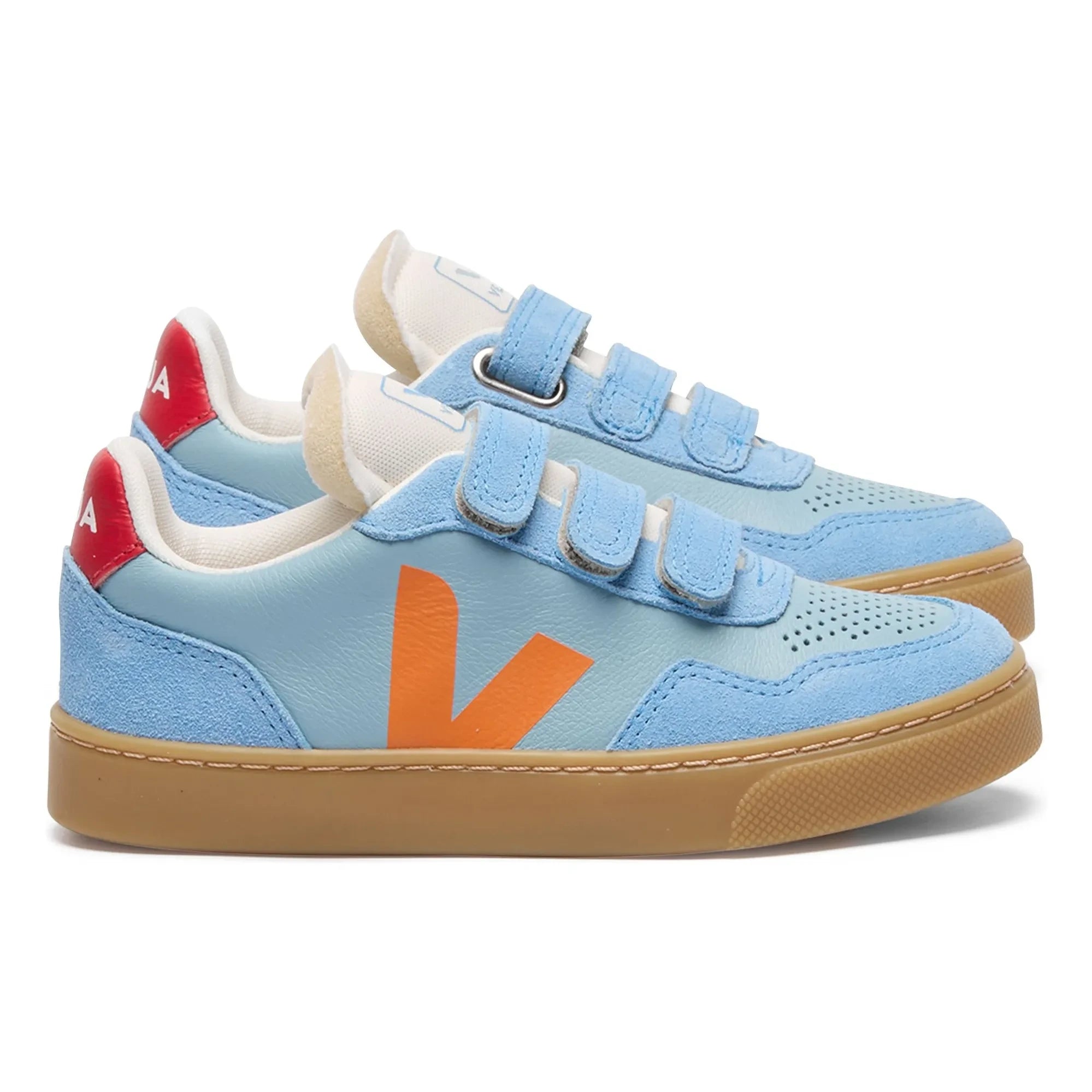 Veja - Scratch Sneakers Small V-90 Leather O.T. | Light Blue