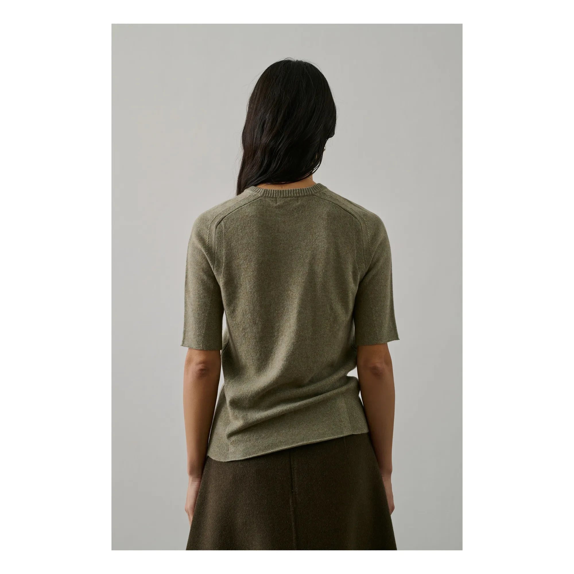 Soeur - Geneva Wool Skirt | Khaki Brown