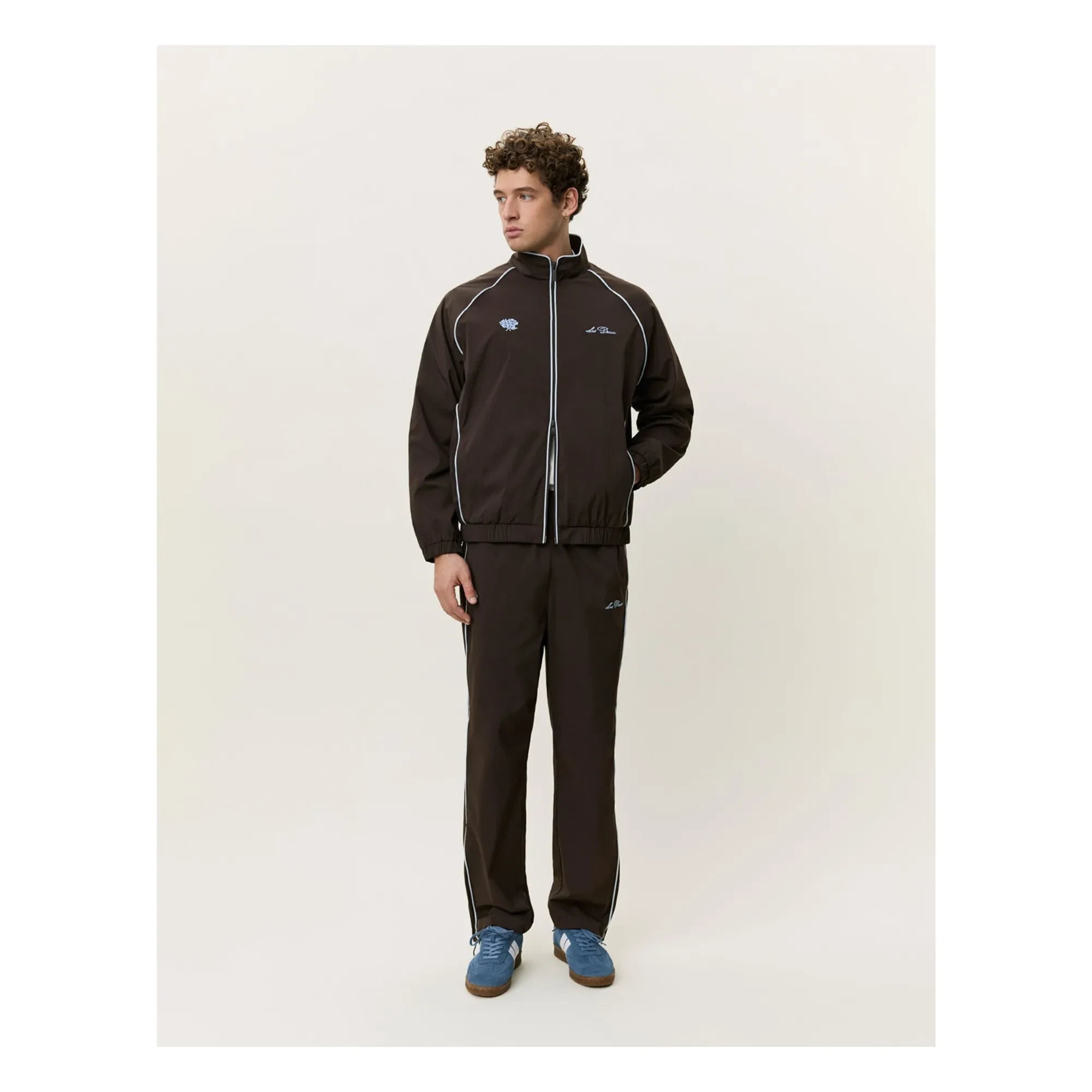 Les Deux - Tech Track Jacket | Brown
