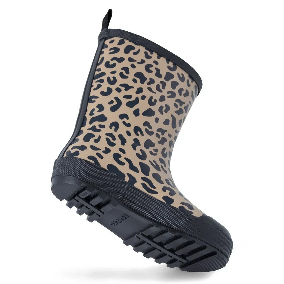 Liewood - Mason Leopard Rain Boots | Brown