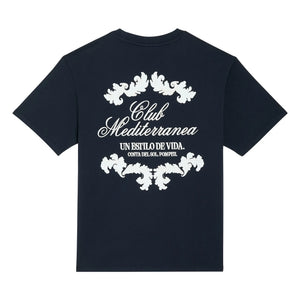 Pompeii - Boxy Club Mediterranea T-Shirt | Lacivert