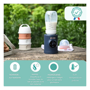 Béaba - Milk Nomad Baby Bottle Warmer | Night Blue