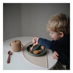 Mushie - Silikon Tabak | Krom yeşili