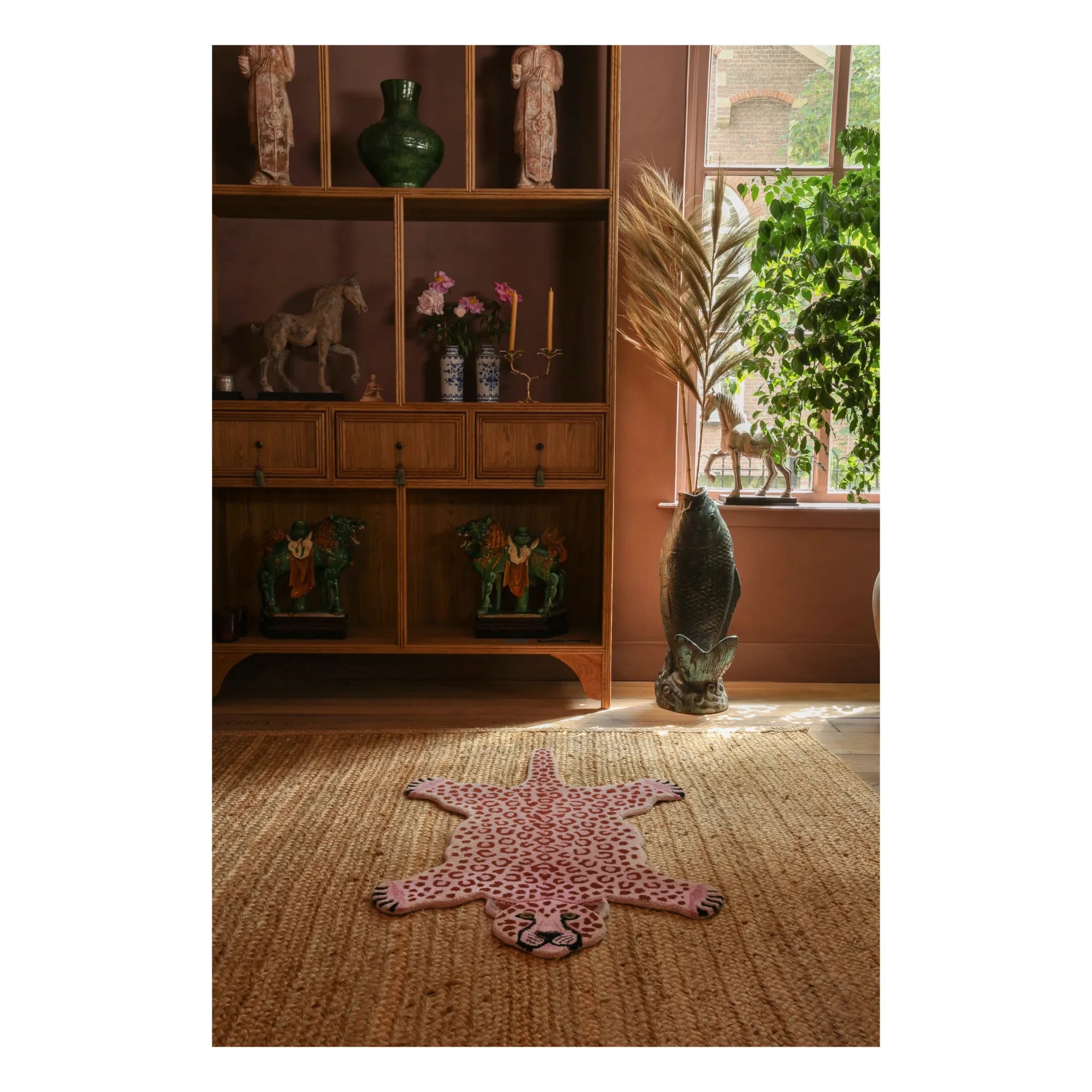 Doing Goods - Leopard Rug | Pink