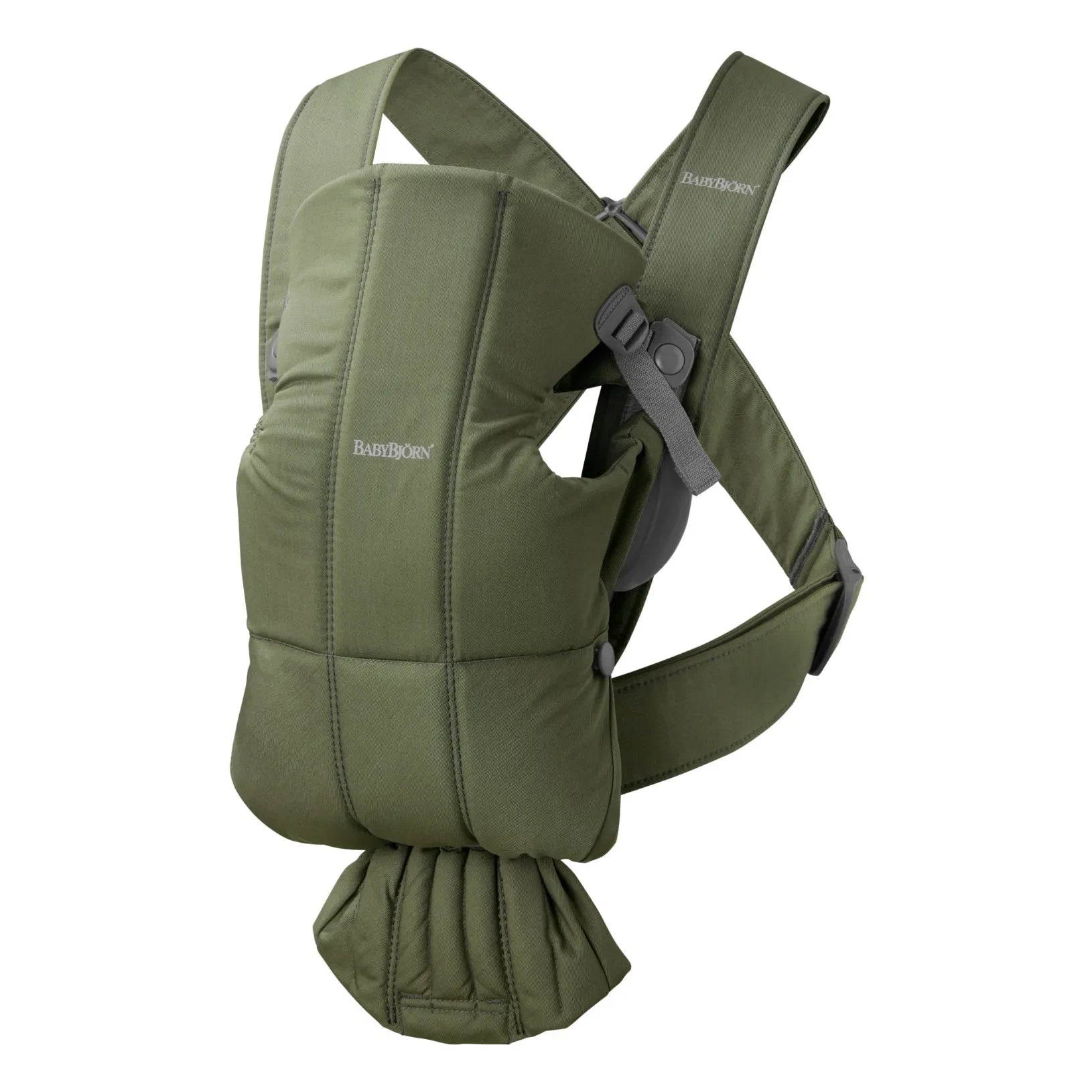 BabyBjörn - Mini Cotton Baby Kangaroo Carrier | Dark Green