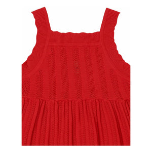 FUB - Organic Cotton Fine Knit Summer Dress | Red