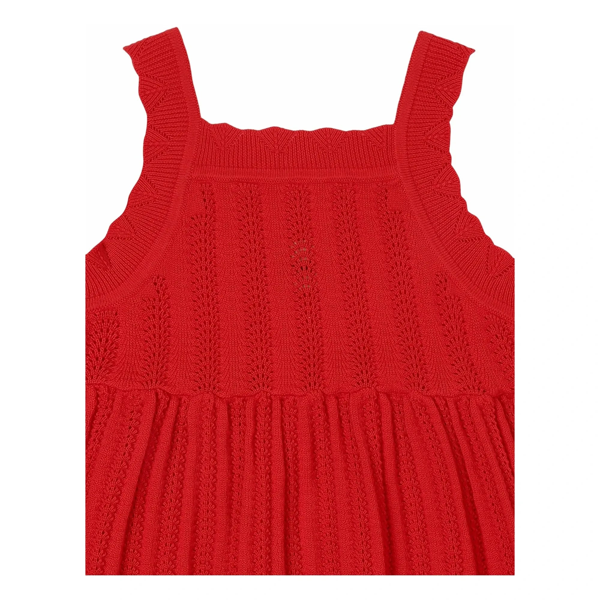 FUB - Organic Cotton Fine Knit Summer Dress | Red